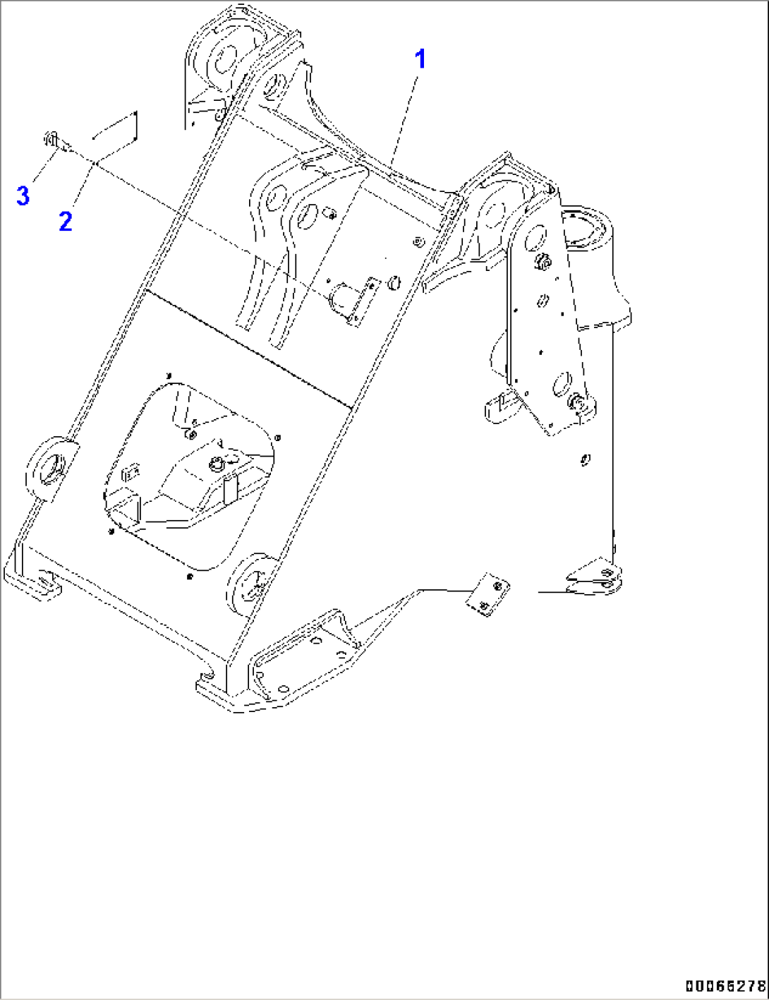 Front Frame , With 2-Spool Control Valve, 3-Spool Control Valve, Or for ECSS