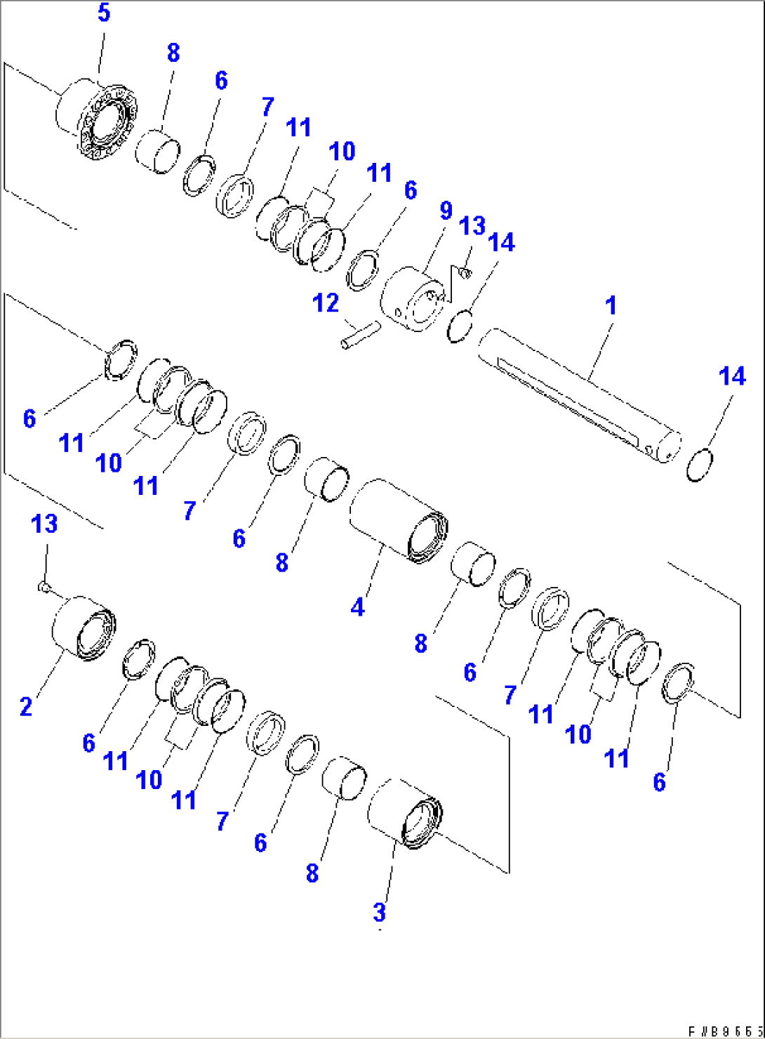 PIN (7 TRACK ROLLER)(#17501-)