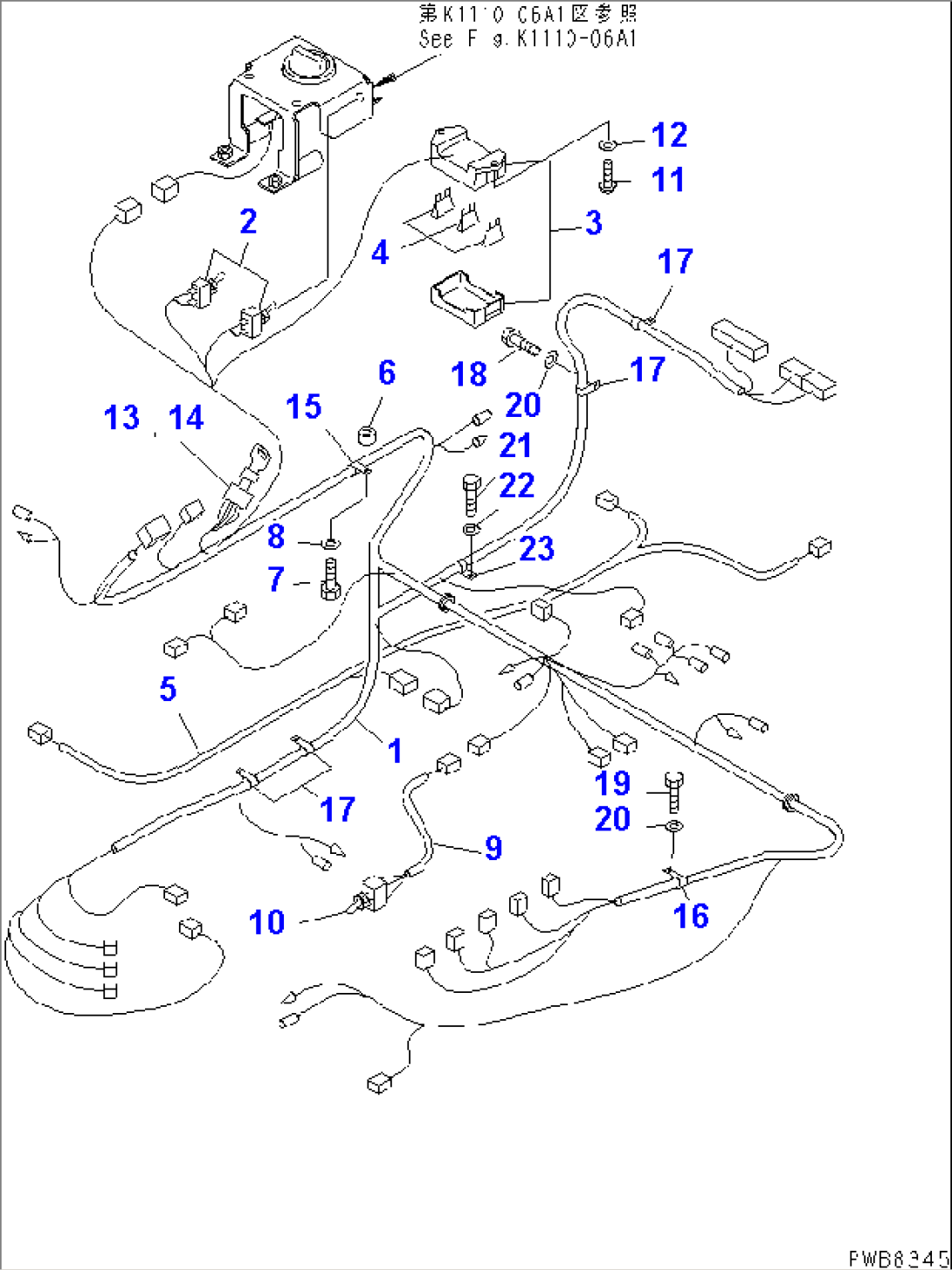 FLOOR FRAME (WIRING)(#10457-10573)