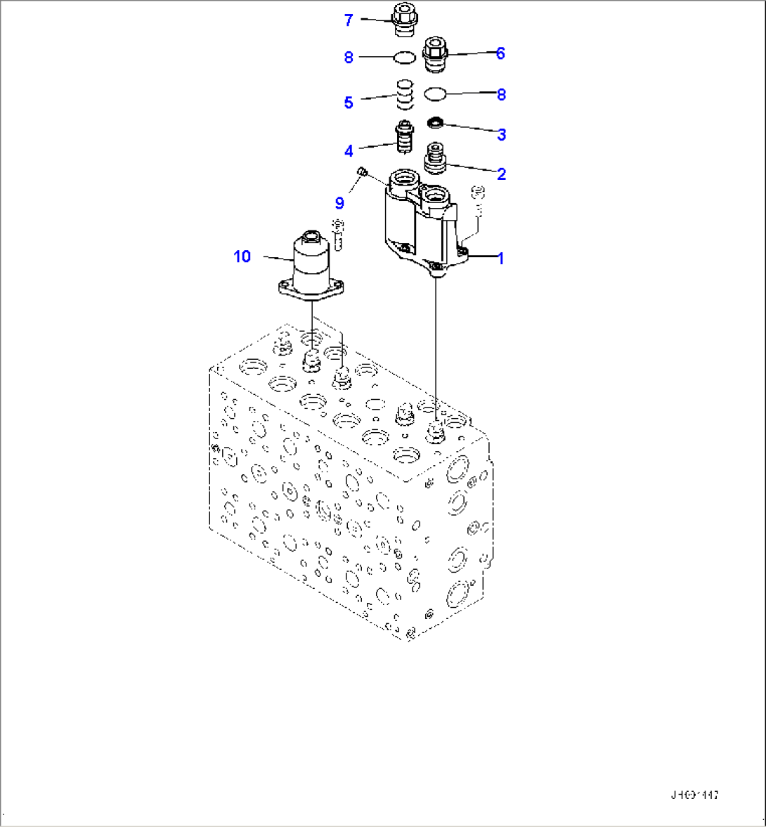 Main Control Valve, Inner Parts, Control Valve (3/21)