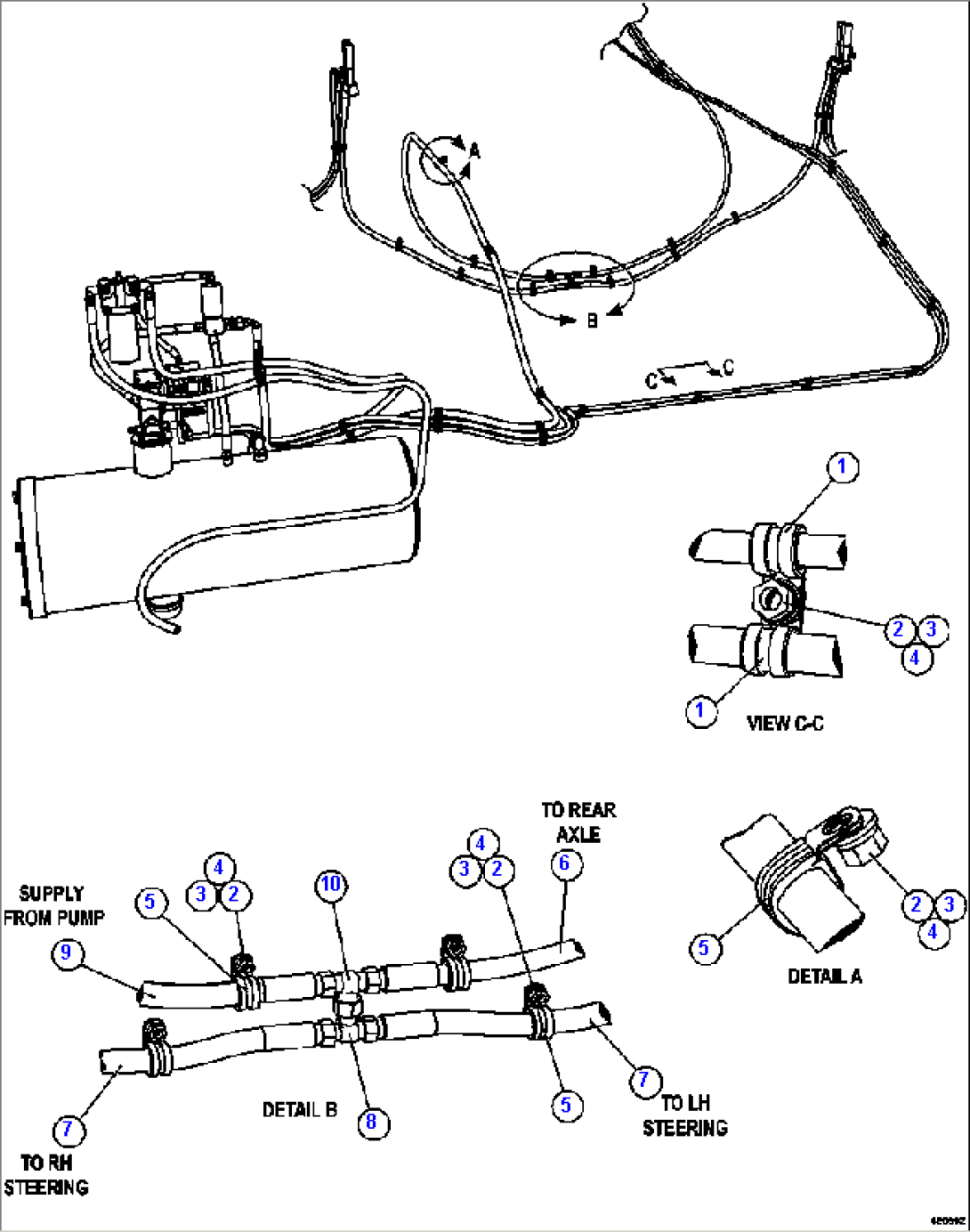 AUTOMATIC LUBRICATION - FRAME PIPING 1/2