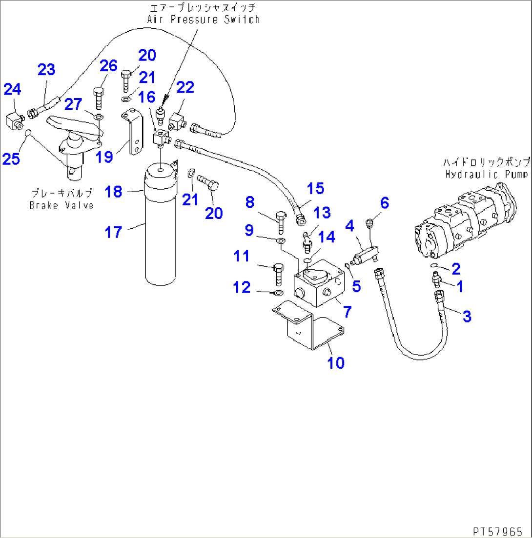 BRAKE PIPING (SUCTION AND ACCUMULATOR LINE)(#5001-5999)