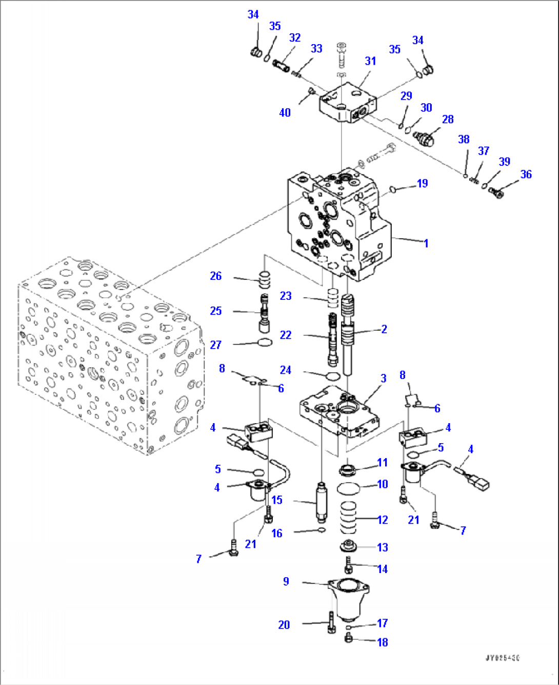 H0120-001013 CONTROL VALVE 7-SPOOL (13/20)