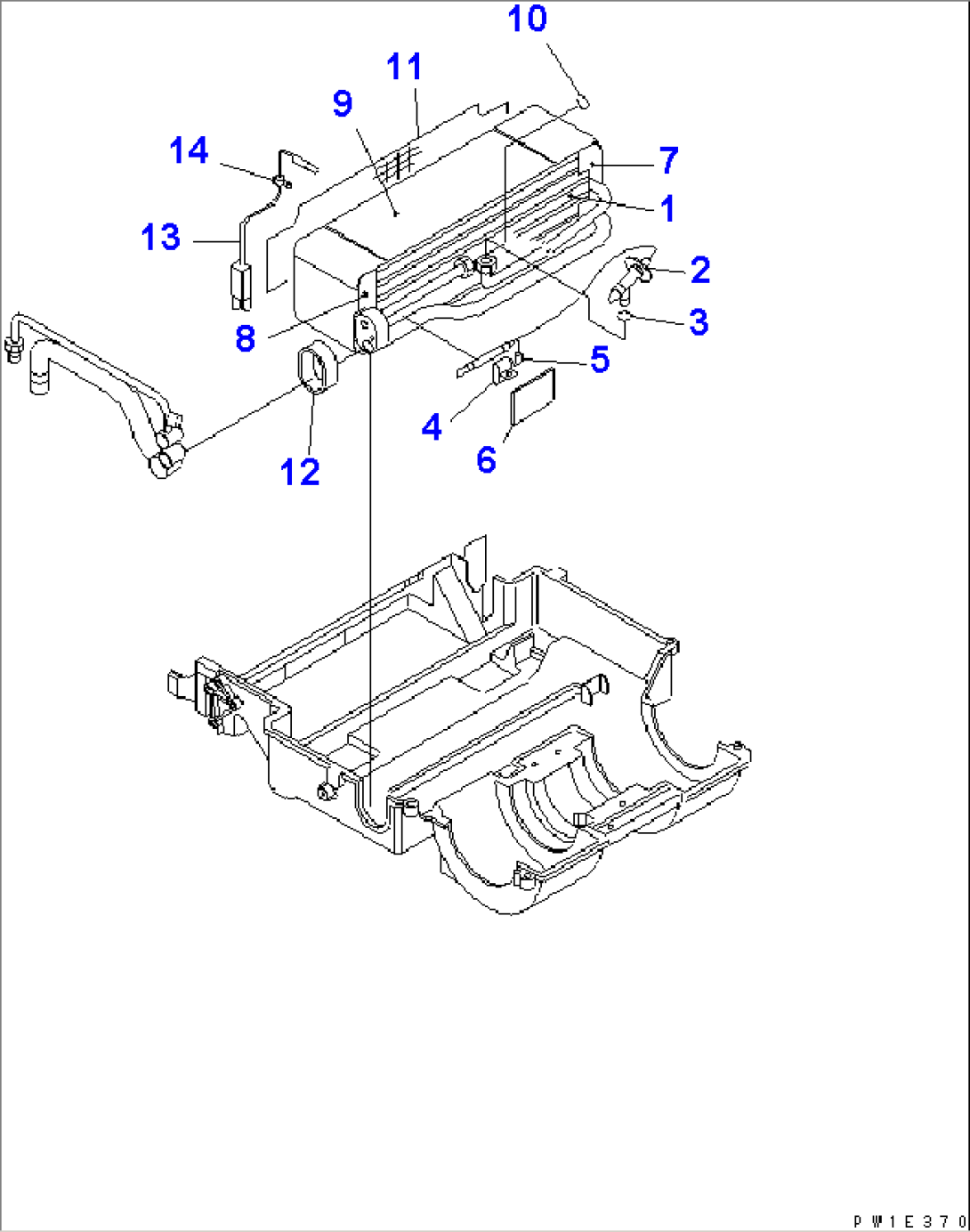 AIR CONDITIONER UNIT (EVAPORATOR) (MASTER KEY)