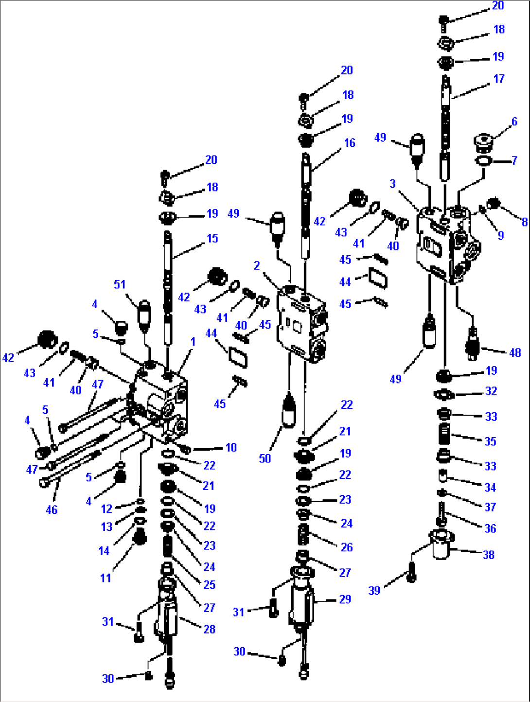 3-SPOOL CONTROL VALVE