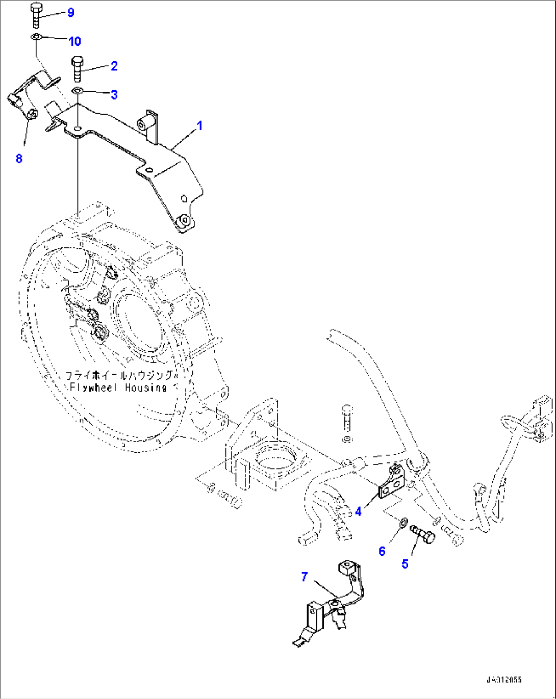 Engine Wiring Harness, Bracket (#81527-)
