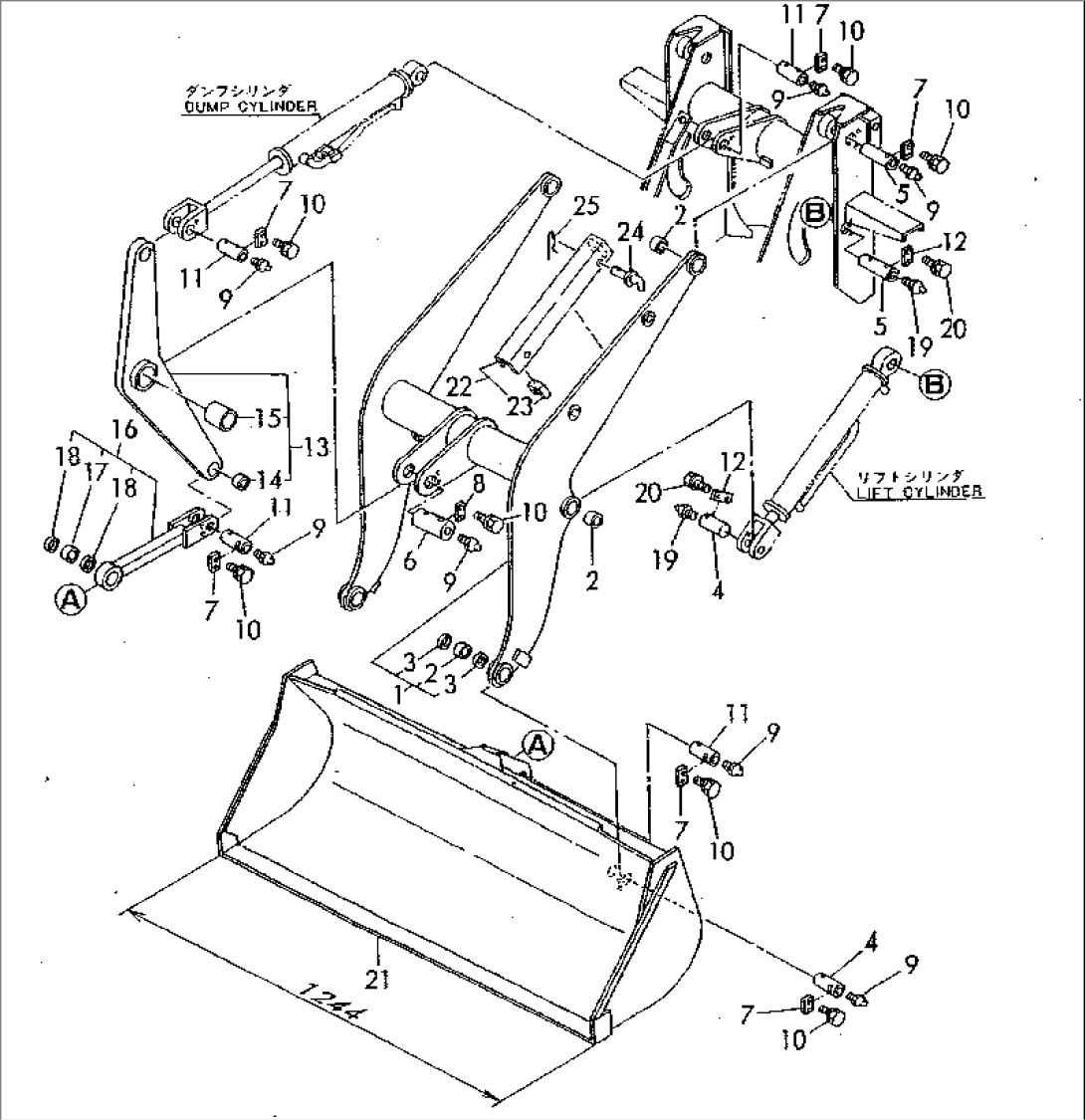 LIFT ARM AND BUCKET (0.16M3)