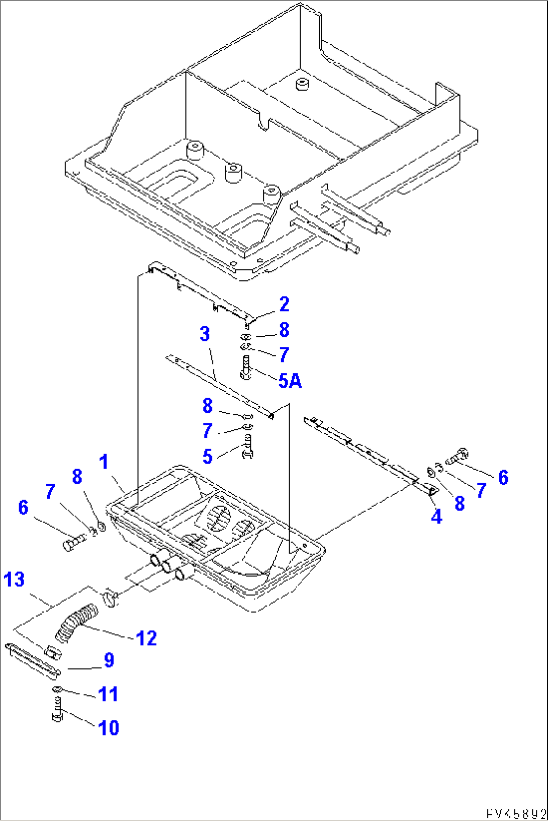 AIR CONDITIONER (3/3) (FOR ROPS CAB)(#16487-)