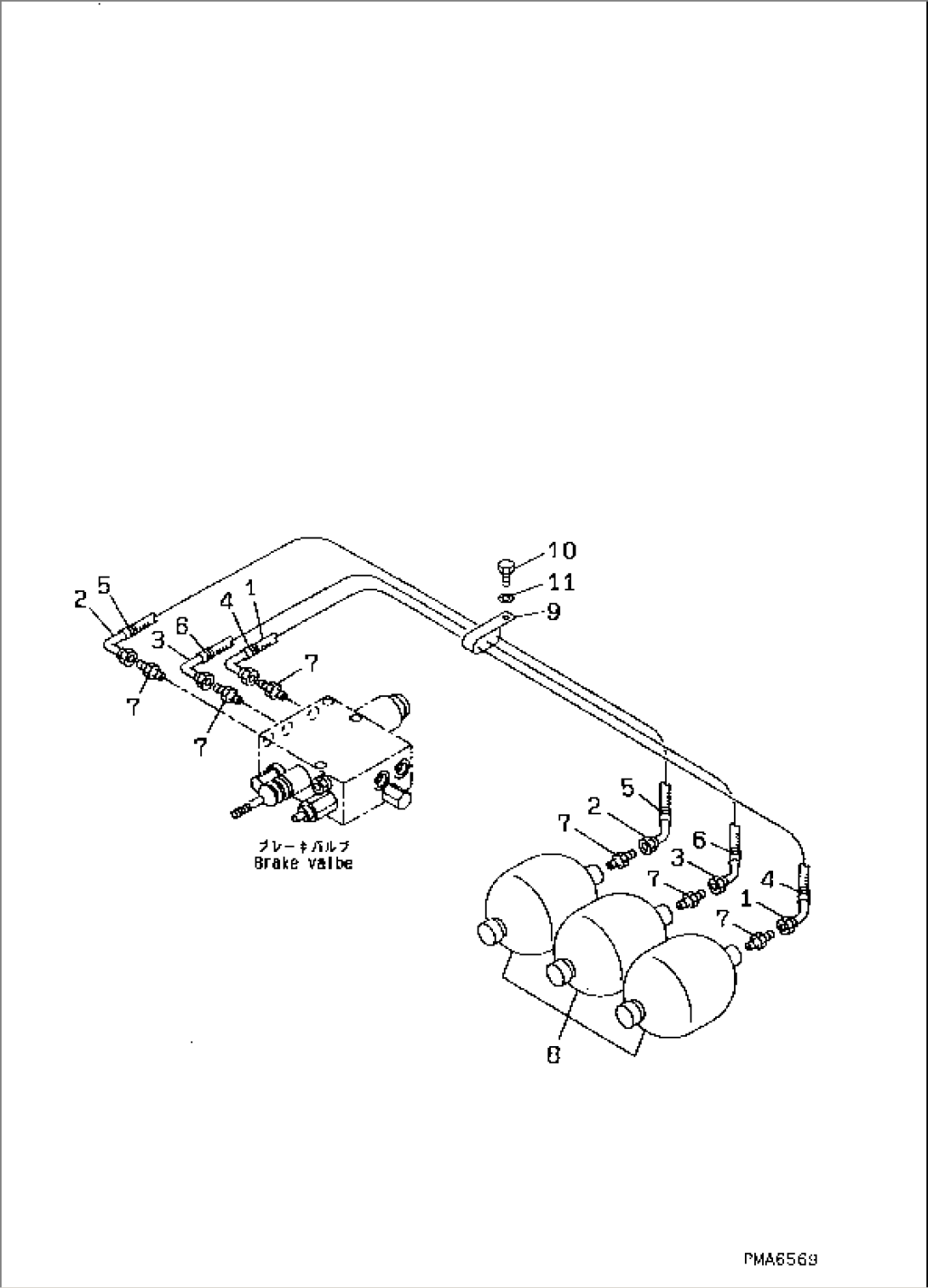 BRAKE LINE (ACCUMULATOR)