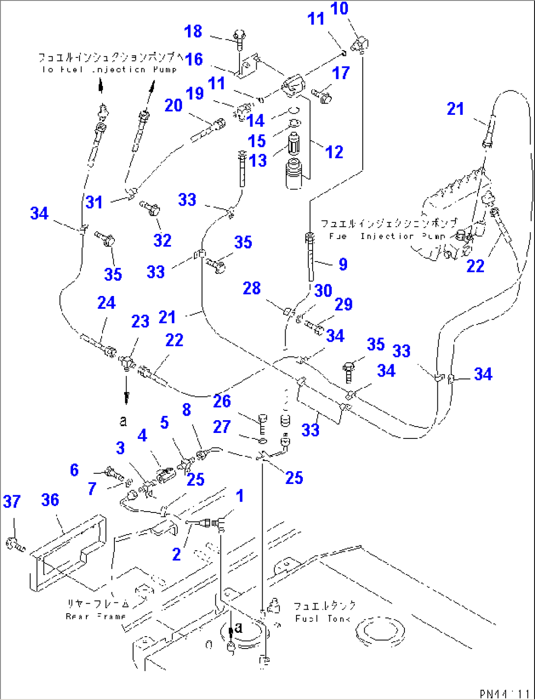 FUEL PIPING(#10501-)