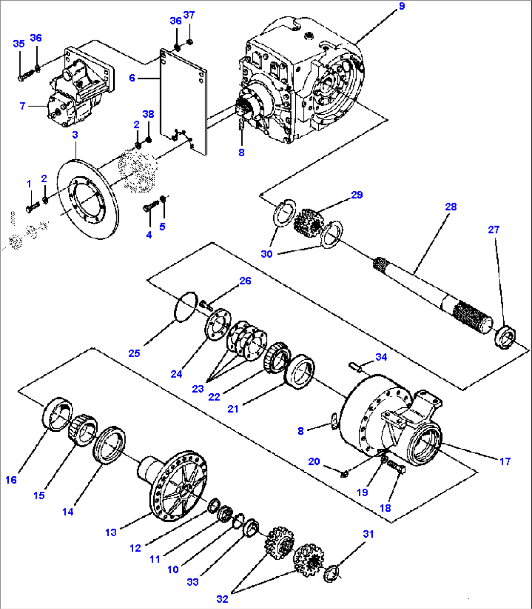 FINAL DRIVE MACHINES WITHOUT PLANETARY