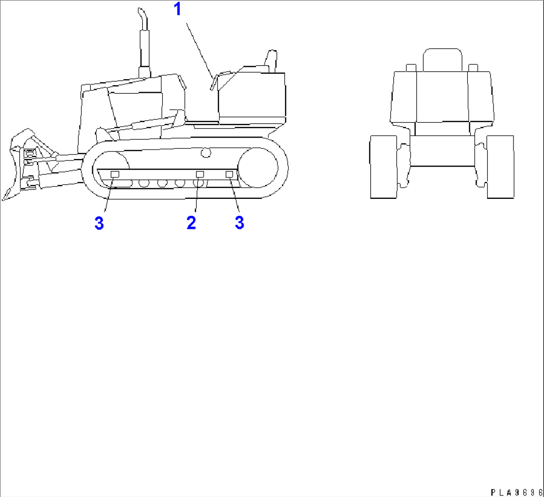 CENTER OF GRAVITY MARK