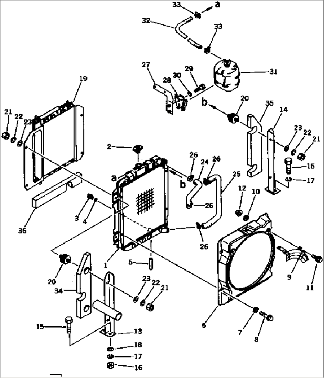 RADIATOR AND PIPING(#1229-)