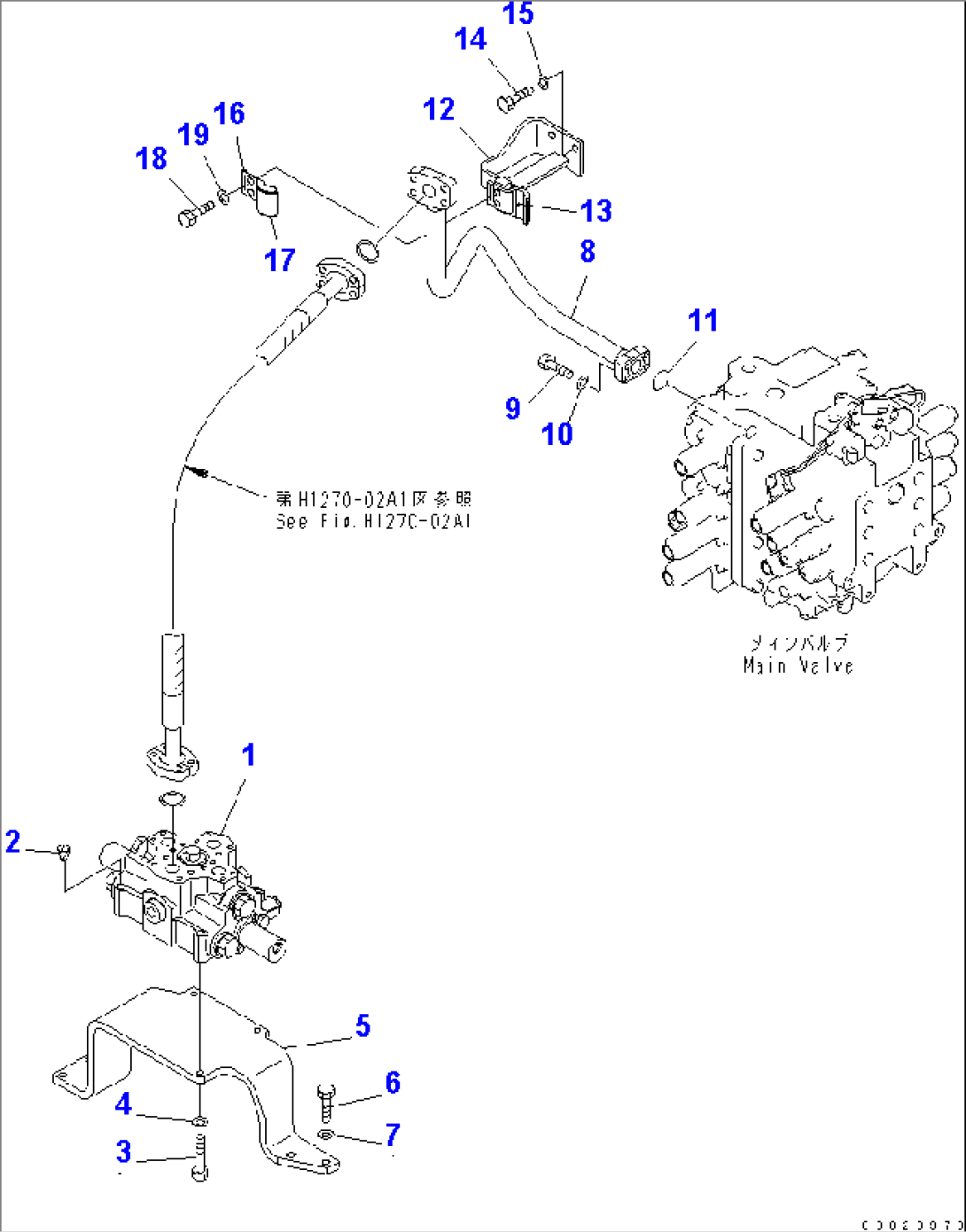 ATTACHMENT LINE (VALVE) (1 ACTUATOR)