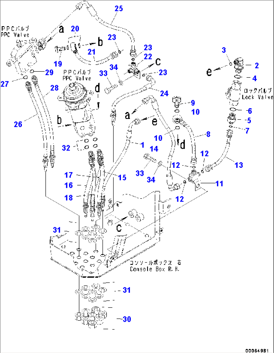 Loader Control Unit, Hose (#80001-)