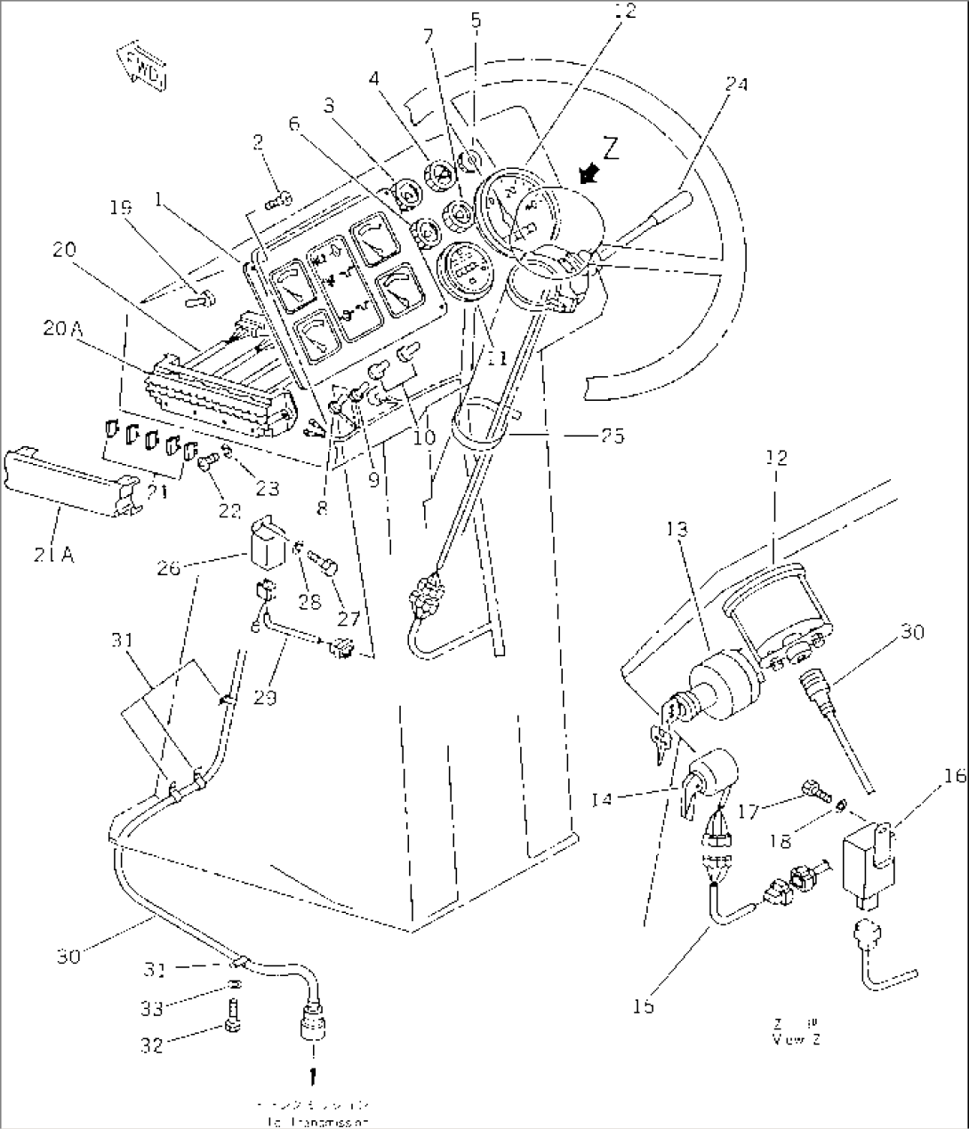 INSTRUMENT PANEL (TBG/ABE SPEC.)