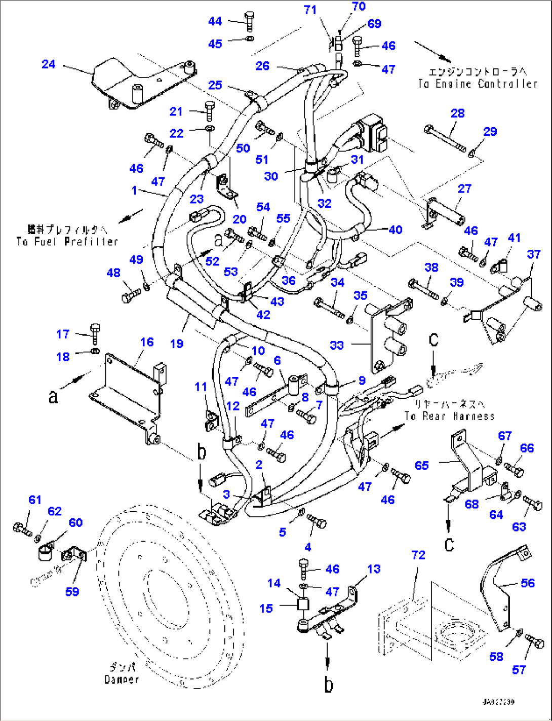 Engine Related Parts, Engine Wiring Harness (#70291-72510)