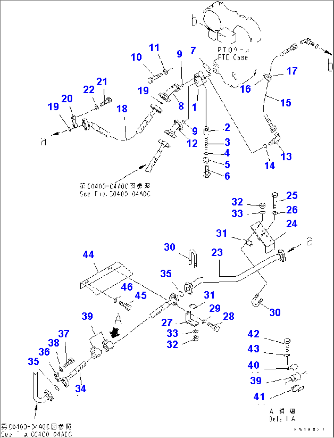 OIL COOLER PIPING (1/2)(#10043-)