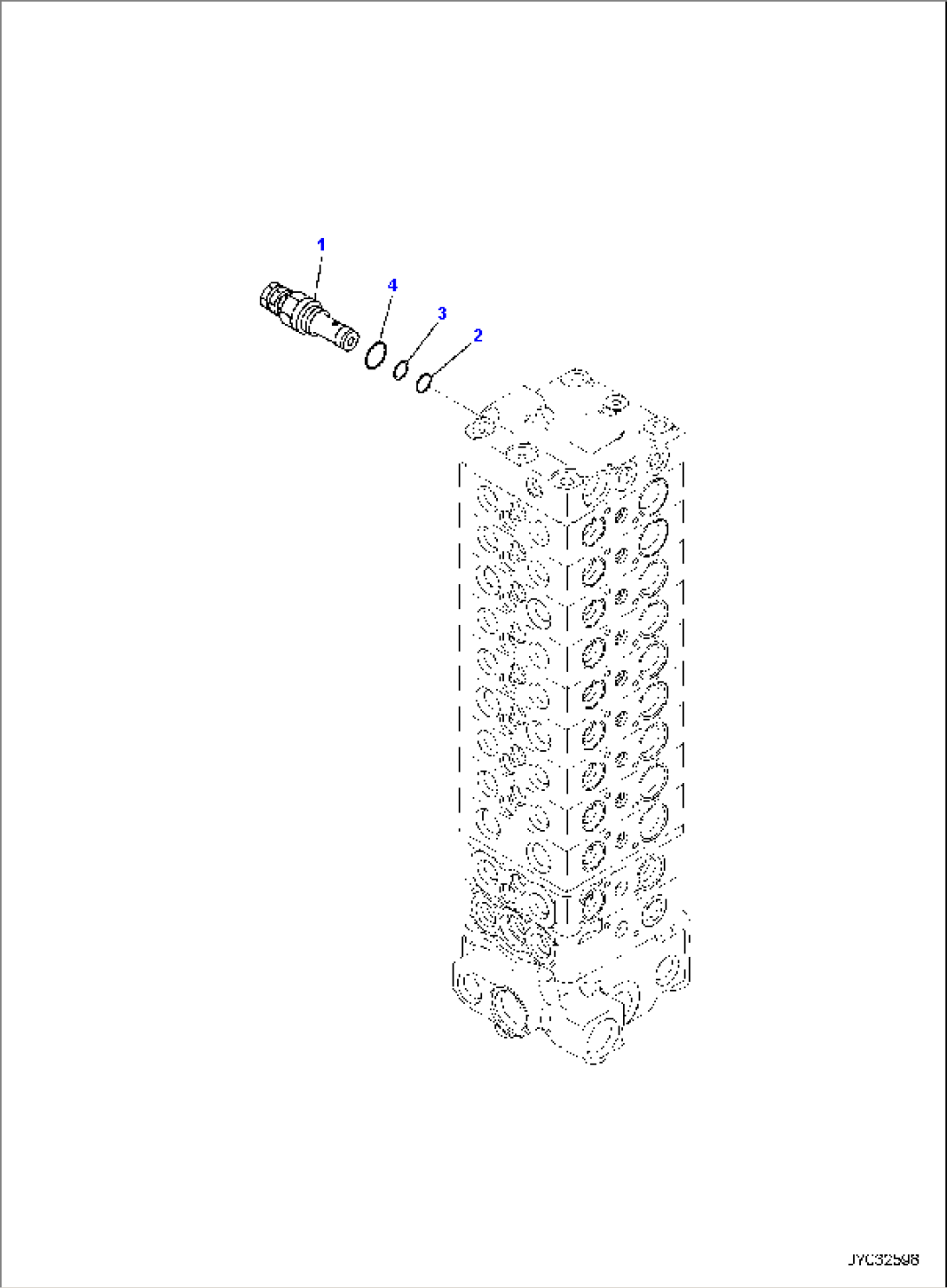 MAIN CONTROL VALVE, 2-ATTACHMENT, INNER PARTS (11/14)