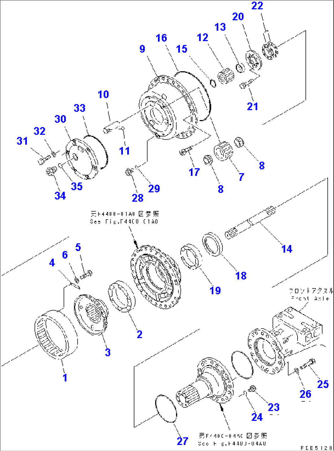 FRONT AXLE (FRONT FINAL DRIVE)