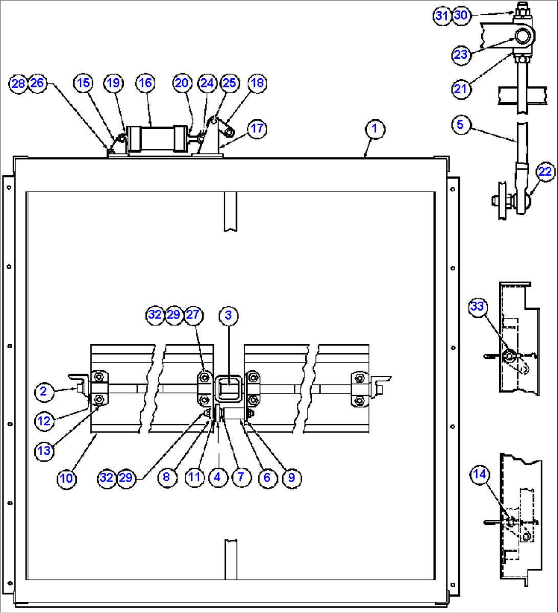 RADIATOR SHUTTER ASSEMBLY (PC1669)