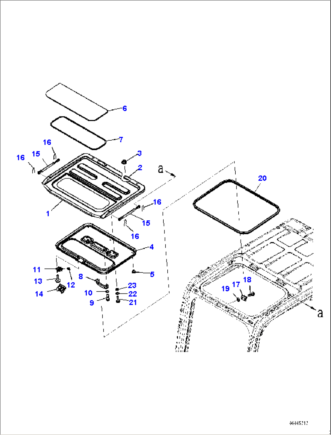 Cab, Roof Ventilator (#70001-)