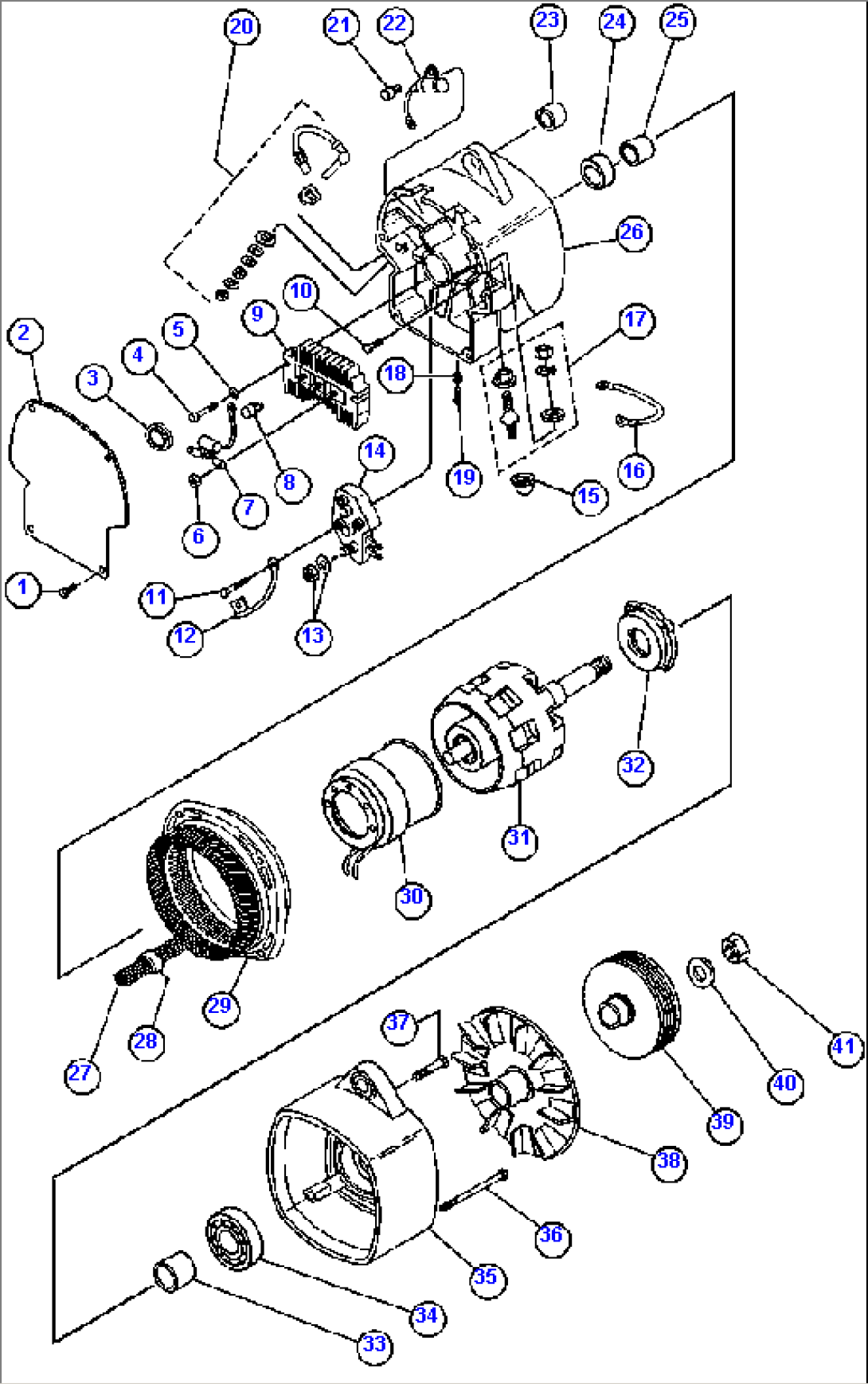 BATTERY CHARGING ALTERNATOR (1283871H91)