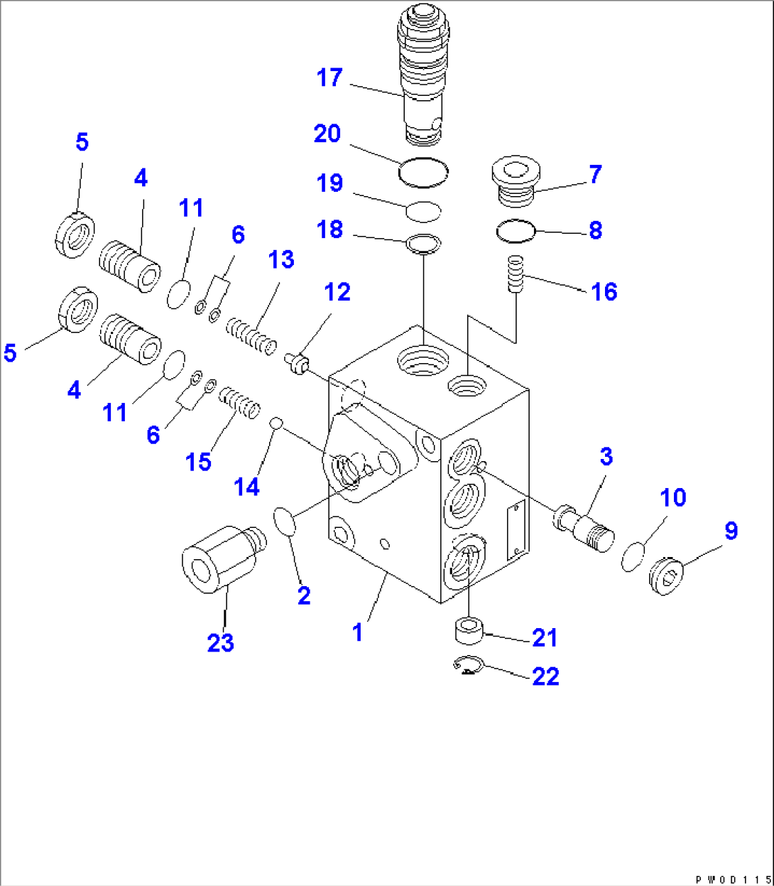 BULKHEAD (ACCUMULATOR CHARGE VALVE)