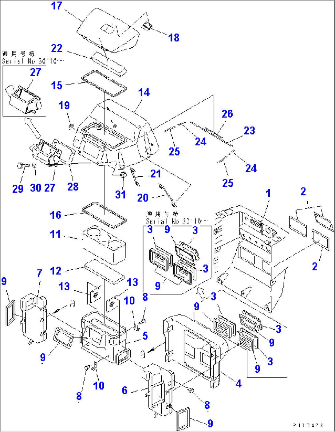 DASH BOARD (DUCT AND COVER)(#30101-)