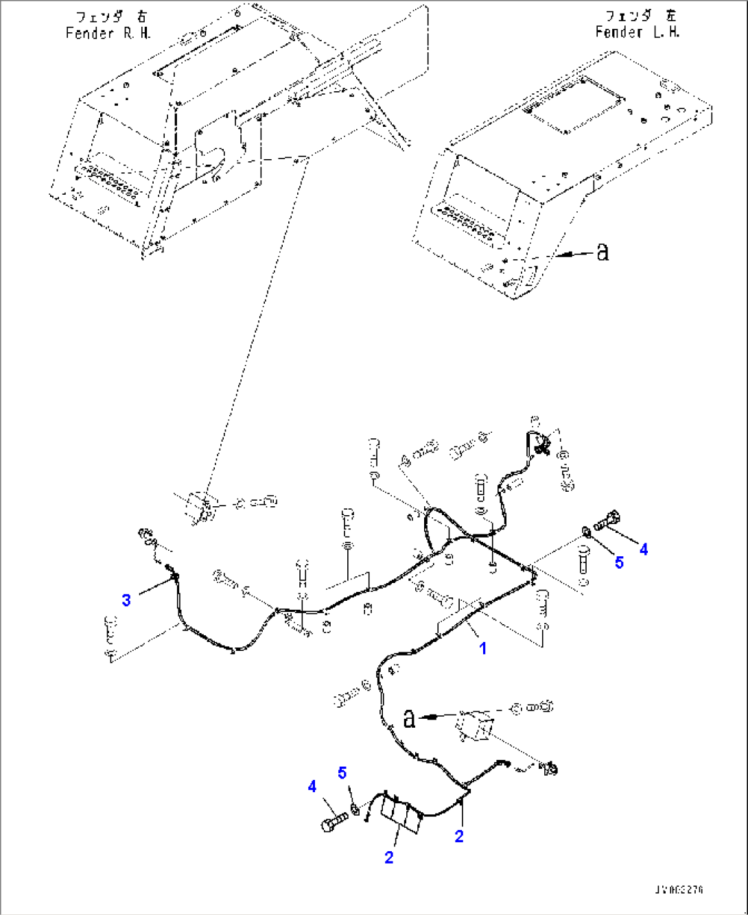 Battery and Battery Case Group, Piping (2/3) (#2863-)
