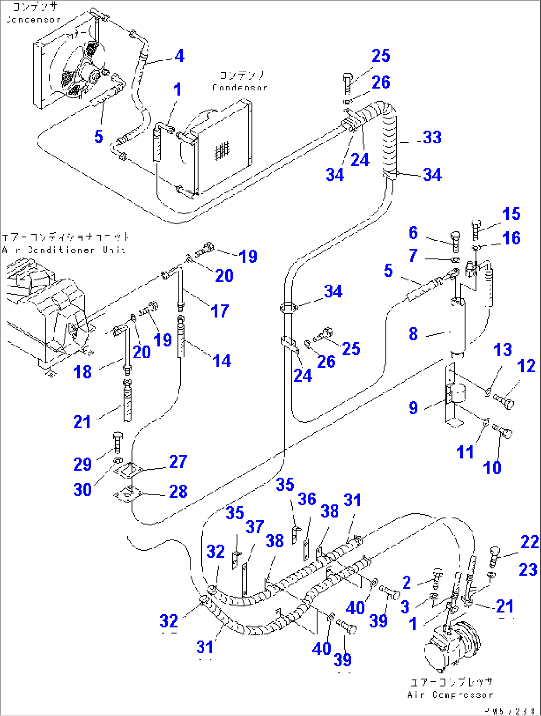 AIR CONDITIONER (4/10) (COOLER PIPING)