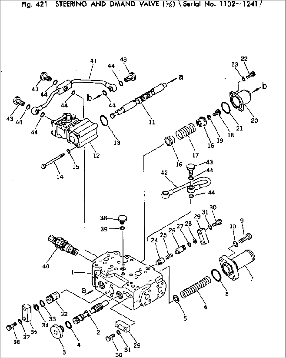 STEERING AND DEMAND VALVE (1/3)(#1102-1241)