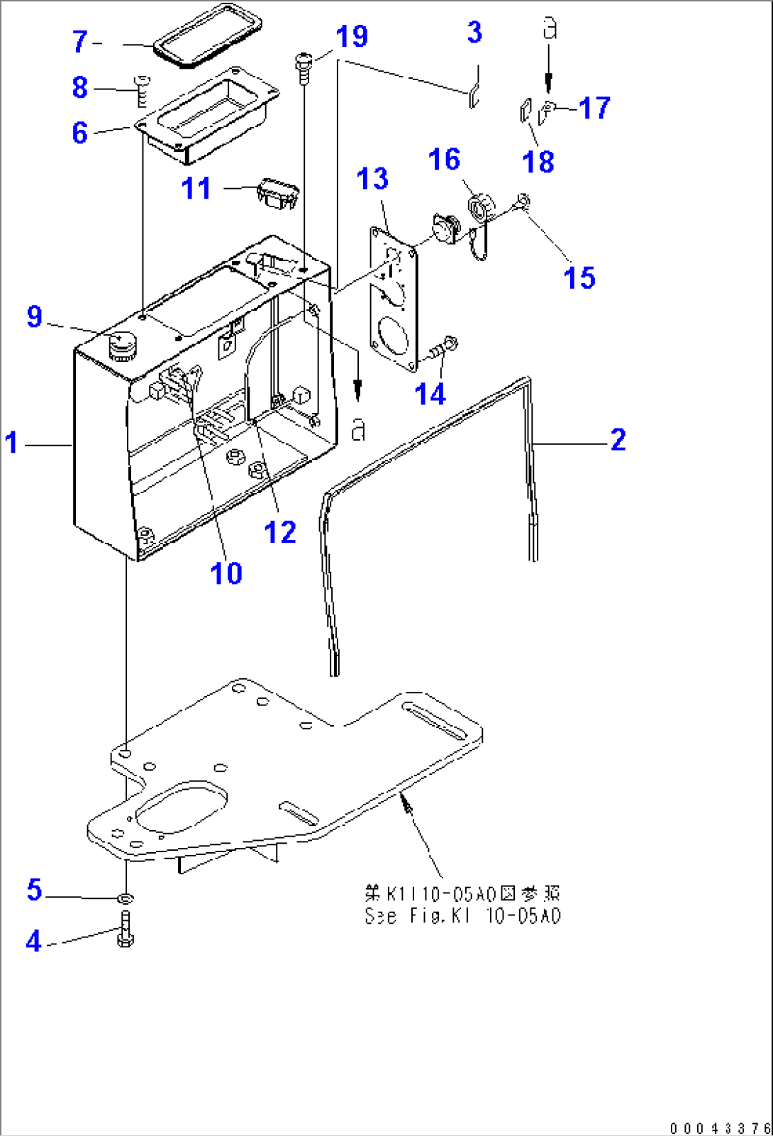 FLOOR FRAME (SWITCH BOX)(#30001-)