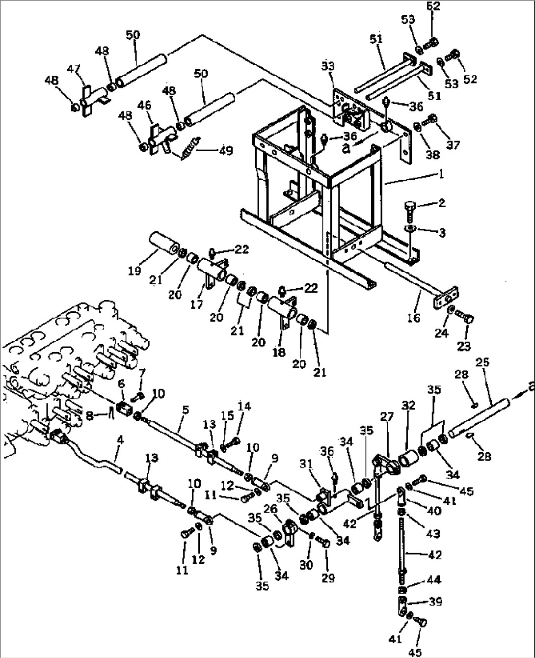 VALVE CONTROL LINKAGE (FOR WRIST CONTROL)(#12001-12013)