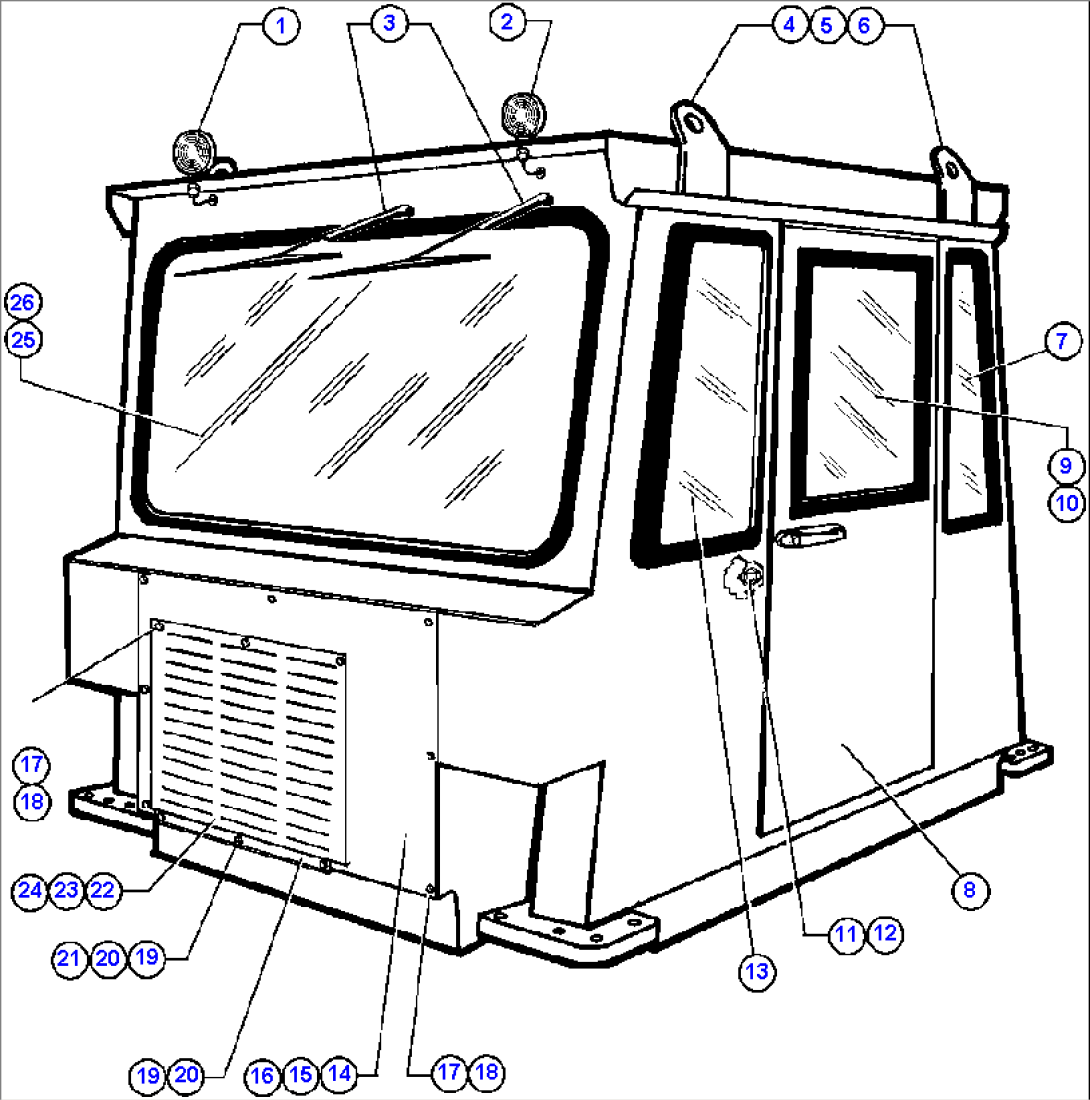 CAB ASSEMBLY EJ7861 (1) (EJ8301 (2))