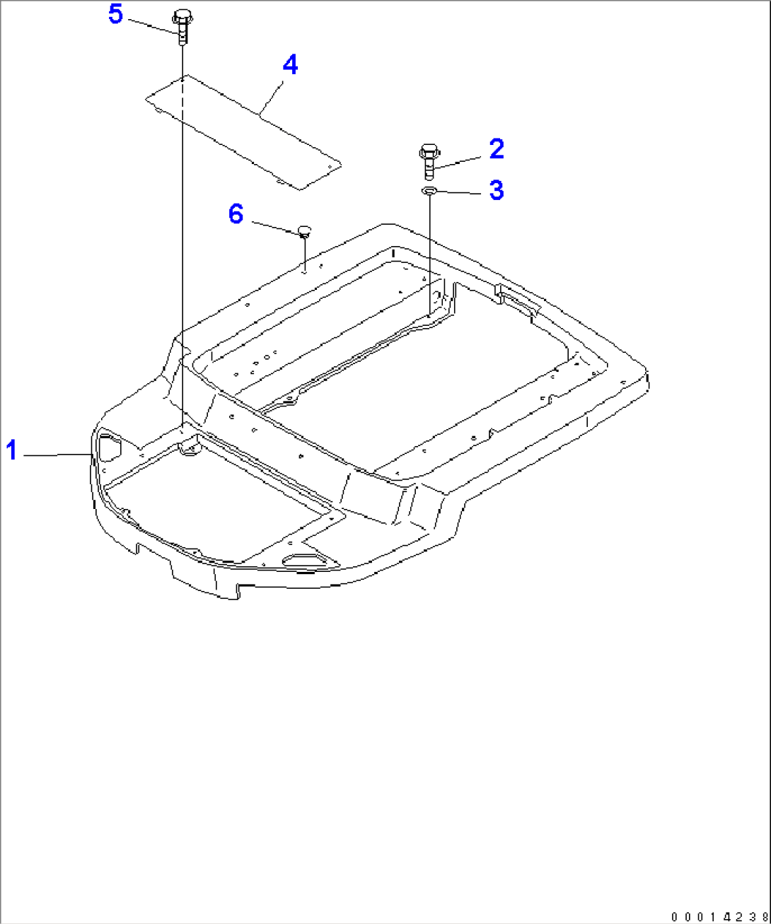 FLOOR FRAME (FOR ROPS CANOPY)