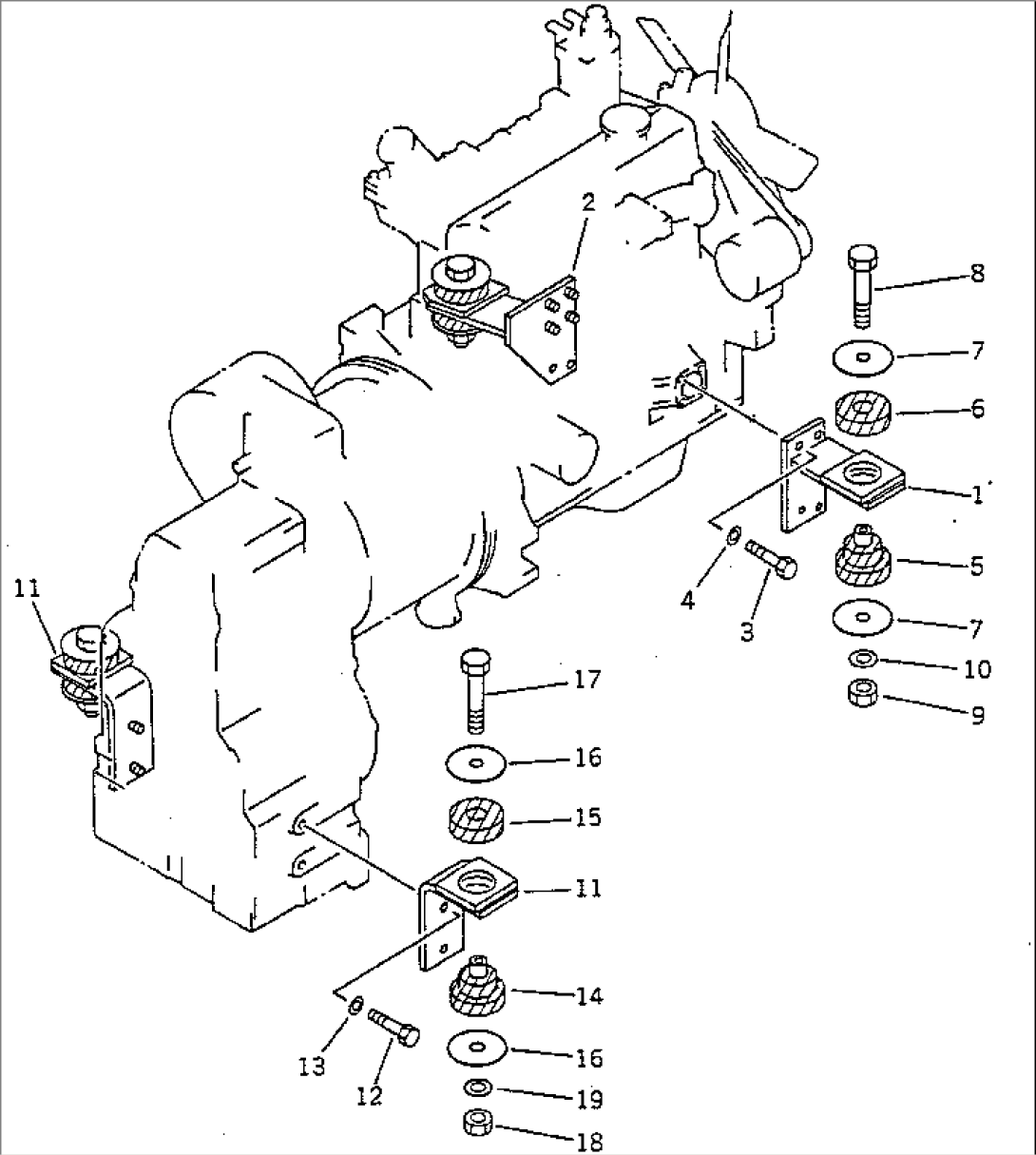 ENGINE MOUNTING PARTS