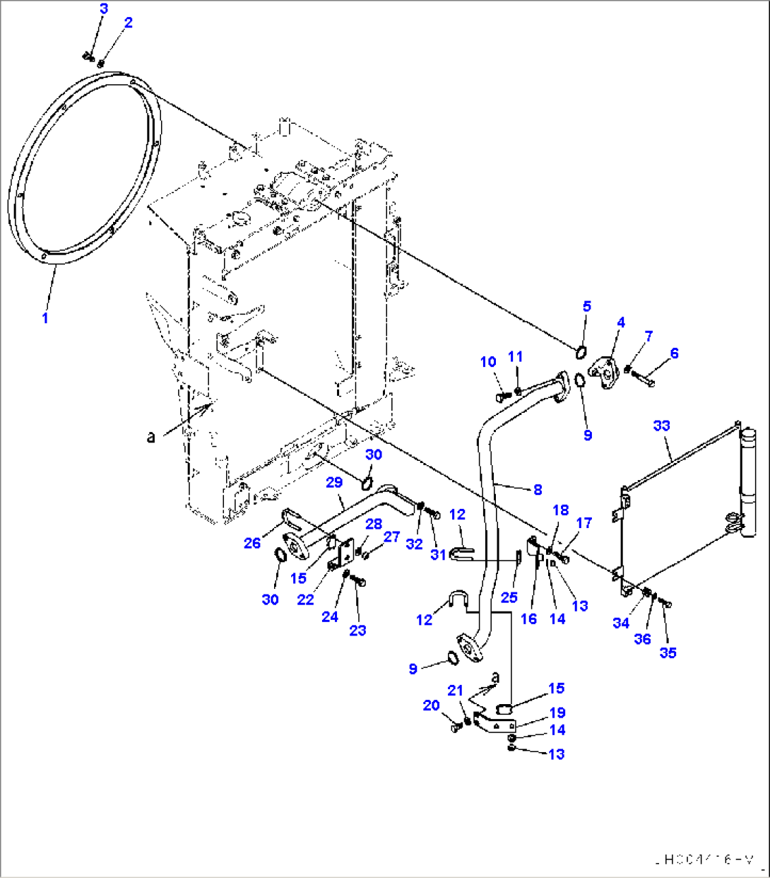 Cooling System, Oil Cooler Piping and Condenser