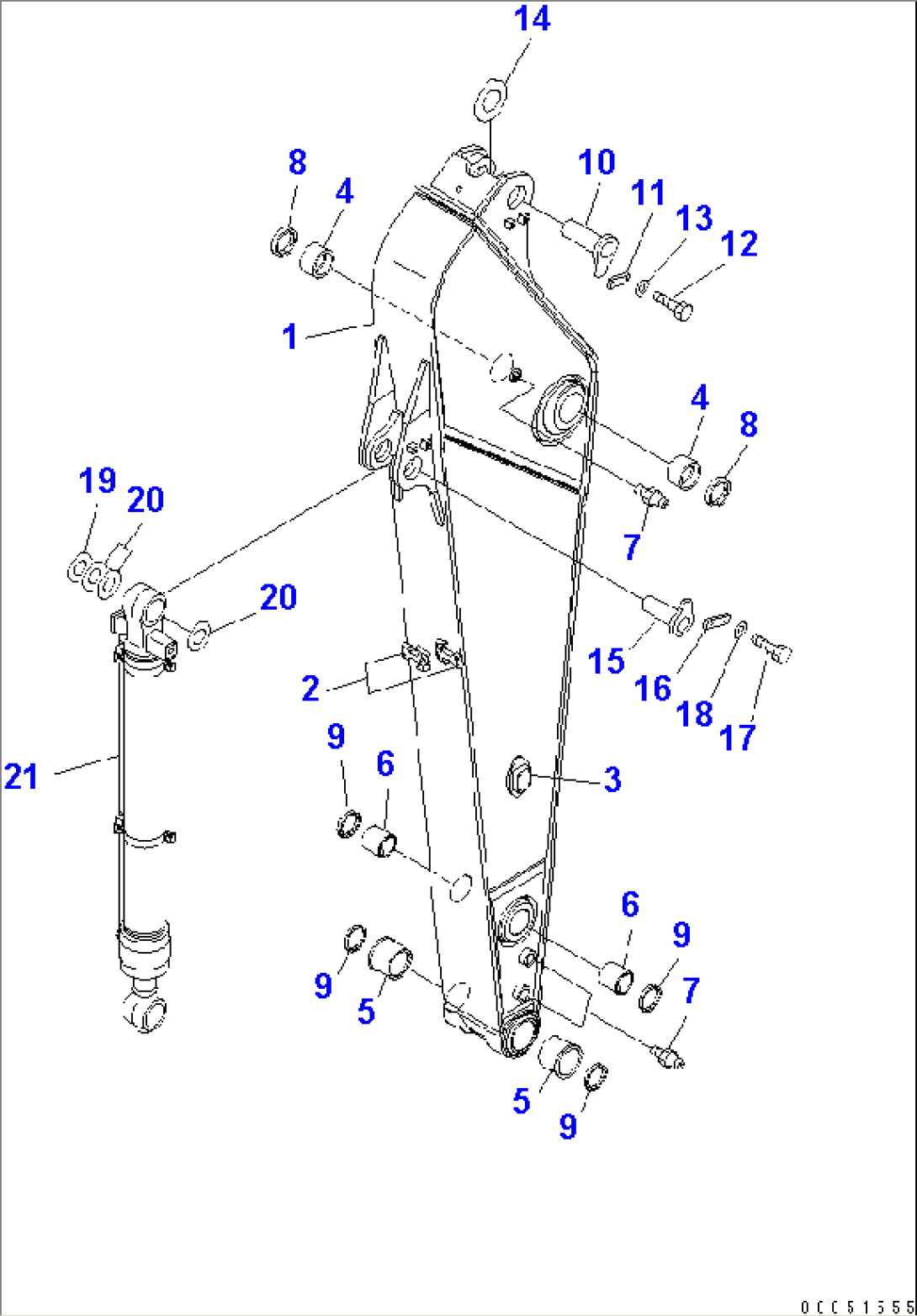 ARM (3.0M) (100 HOURS GREASING TYPE) (FOR 1-ACTUATOR)