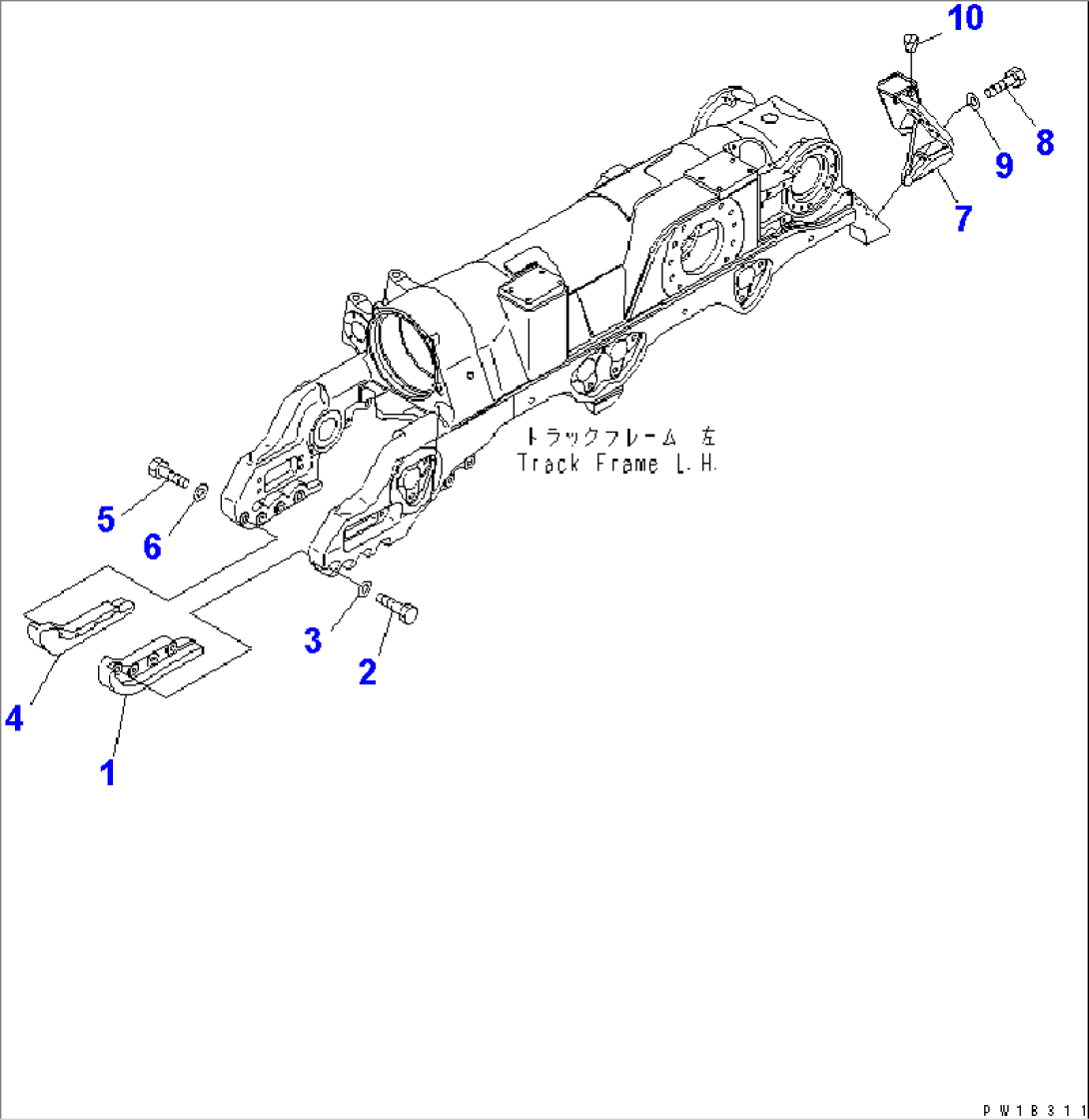 TRACK FRAME GUARD (L.H.) (FOR SAUDI)
