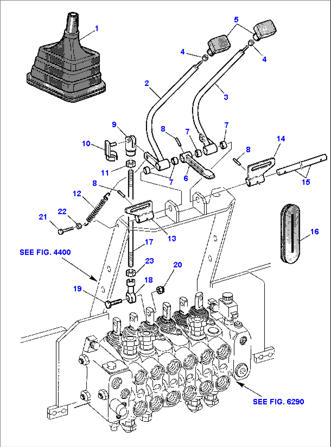 OUTRIGGER CONTROL LEVER