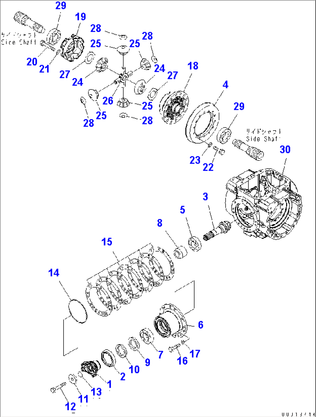 REAR AXLE (DIFFERENTIAL) (PINION AND CAGE)(#75816-77247)