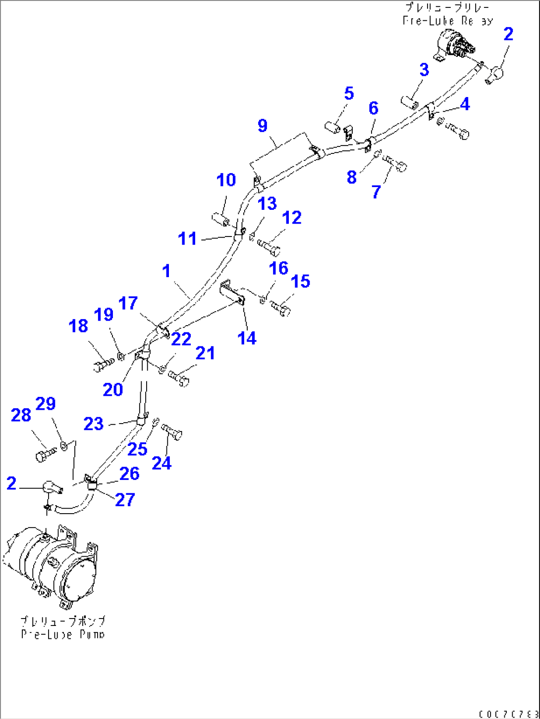 ENGINE PRE-LUBE SYSTEM (WIRING HARNESS) (1/4)