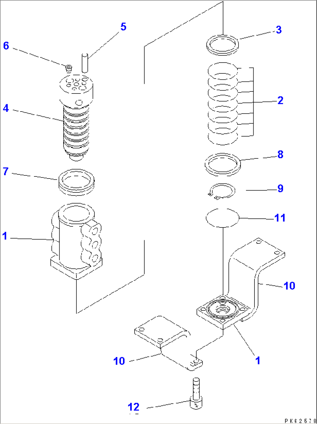 SWIVEL JOINT (FOR ALTERABLE GAUGE SPEC.) (INNER PARTS)