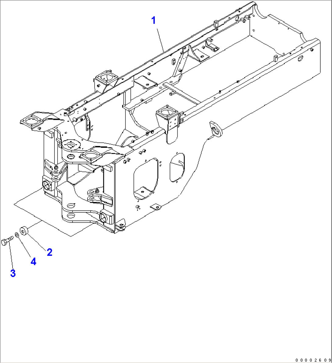 REAR FRAME (FOR ADDITIONAL COUNTERWEIGHT)