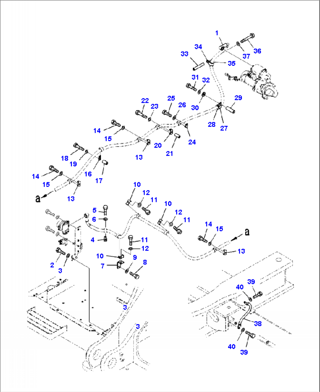 E0200-01A0 STARTING HARNESS CLAMPS AND MOUNTING