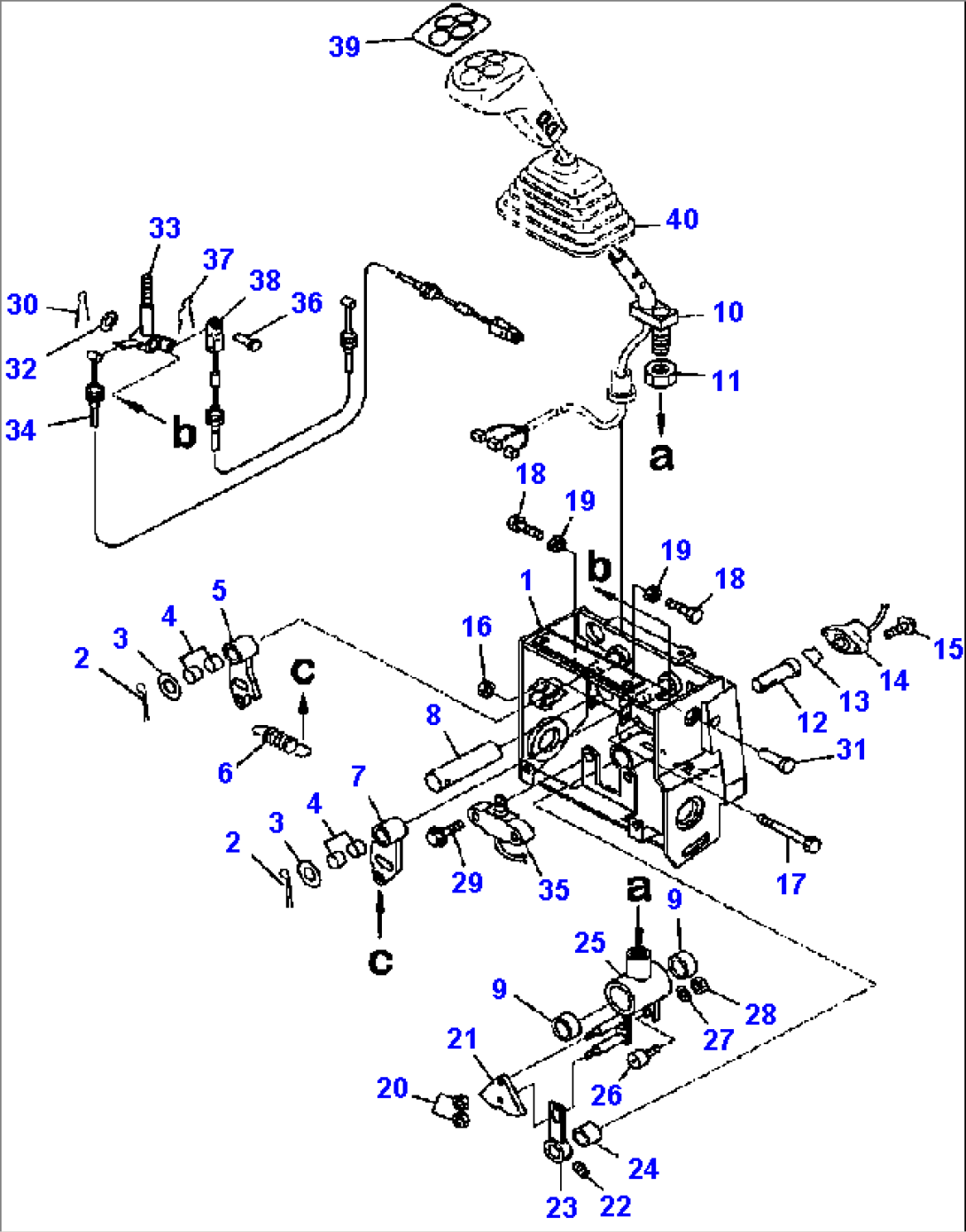 K0110-03A1 OPERATORS SEAT LEVER, CABLE, AND RELATED PARTS