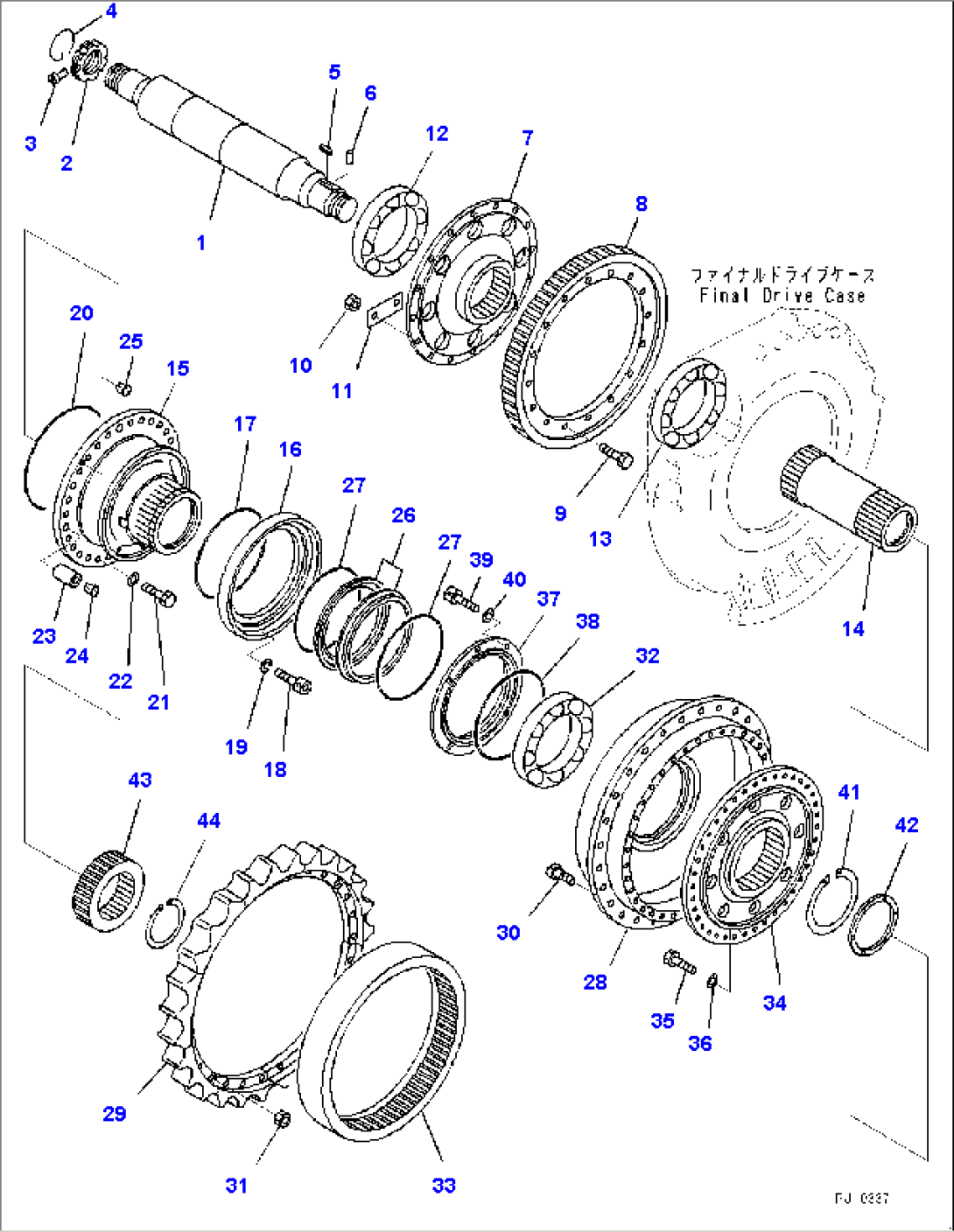 Final Drive, Shaft and Gear (#15479-)