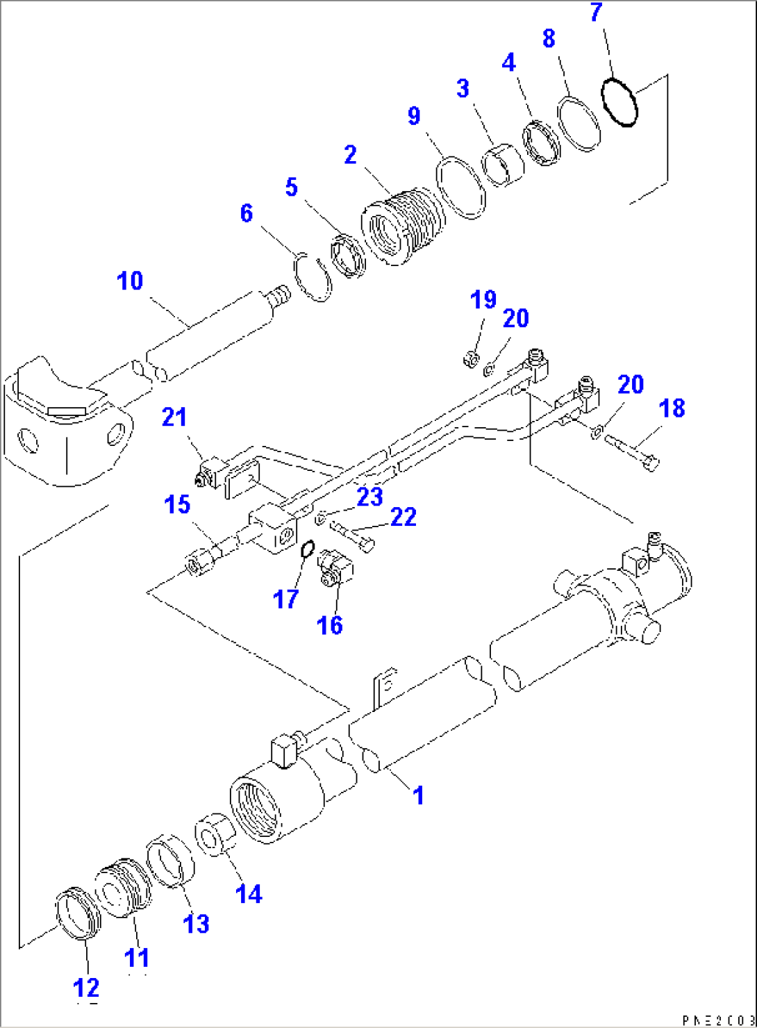 OUTRIGGER SLIDE CYLINDER