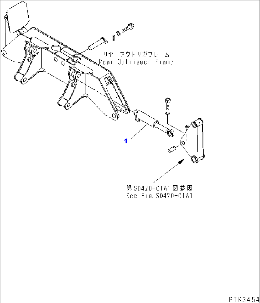 OUTRIGGER CYLINDER (FOR REAR OUTRIGGER)